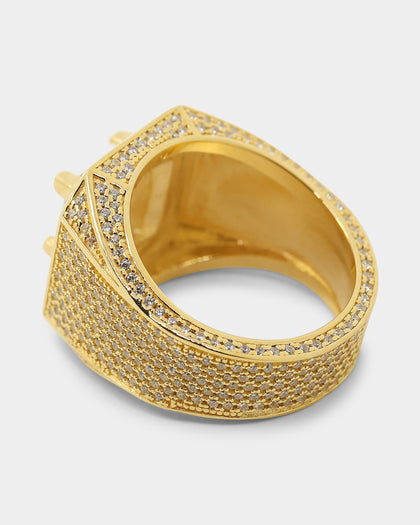 Saint Morta In Riches Ring Iced Gold