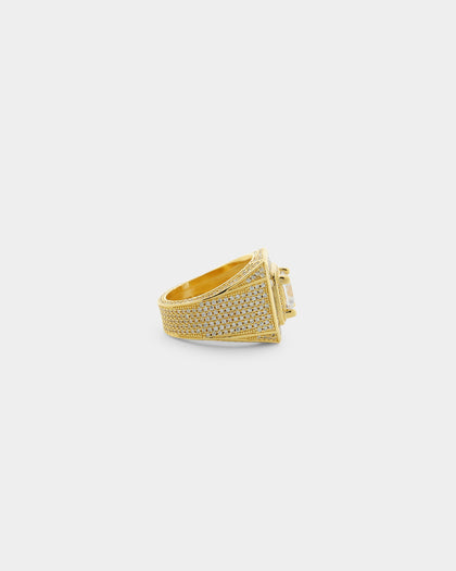 Saint Morta In Riches Ring Iced Gold