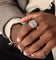 Saint Morta In Riches Ring Iced Gold