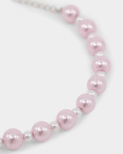 Raising Hell Pearl And Ice Bracelet Pink/Iced White