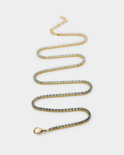 Raising Hell Lizzie Micro Choker Set Gold/Green/Blue