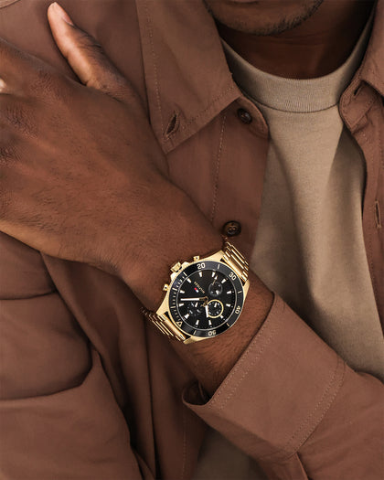 Tommy Hilfiger Larson Watch Gold/Black