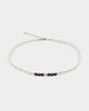 Loiter Beaded Pearl Necklace White/Black
