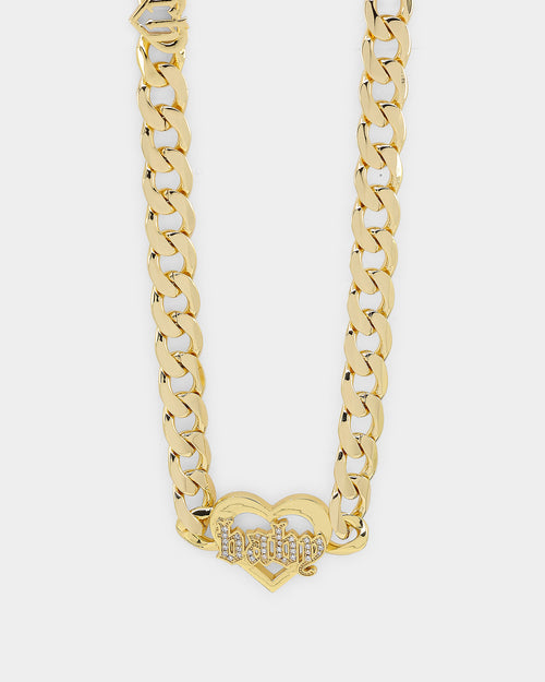 Raising Hell Women's Love Your Girl Chain Iced Gold