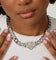Raising Hell Women's Love Your Girl Chain Iced White Gold