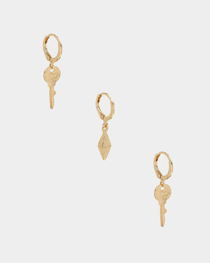 Raising Hell Women's Hera Earring Stack Gold