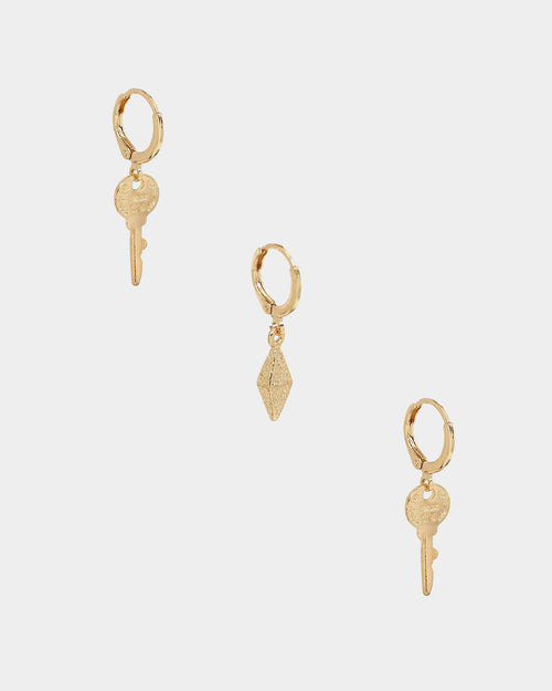Raising Hell Women's Hera Earring Stack Gold