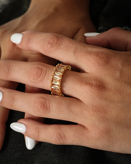 Raising Hell Women's Over The Rainbow Ring Champagne/Gold