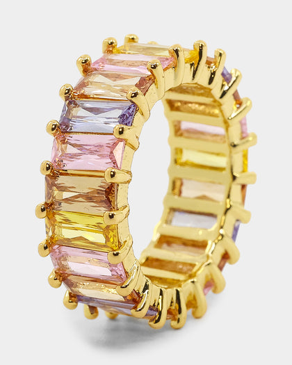 Raising Hell Women's Over The Rainbow Ring Multi-coloured