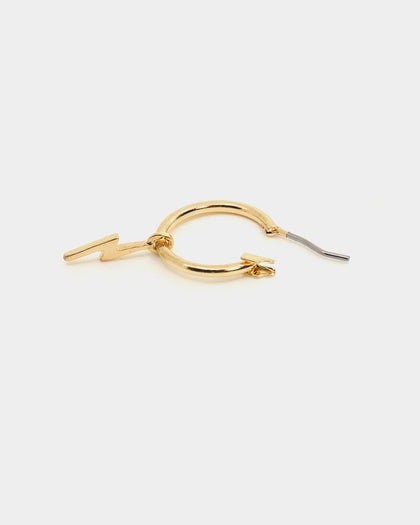 Raising Hell Women's Starstruck Huggie Earring Stack Gold