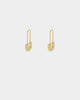 Raising Hell Women's Safety Pin Earrings Gold