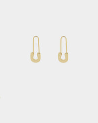 Raising Hell Women's Safety Pin Earrings Gold