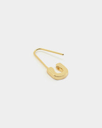 Raising Hell Women's Safety Pin Earrings Gold