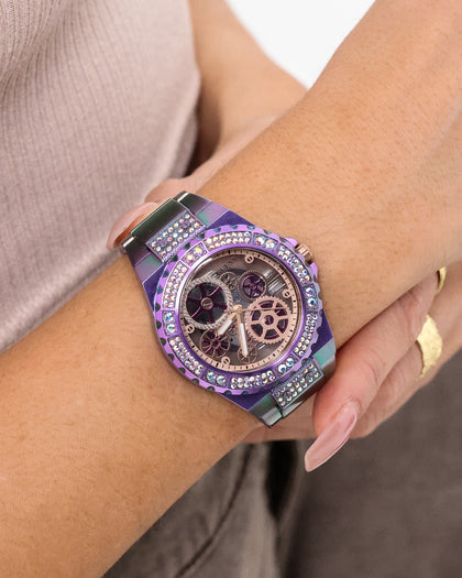 Guess Mainline Reveal Iridescent Watch Iridescent