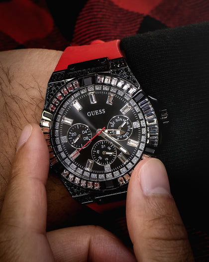 Guess Mainline Zeus Watch Black/Red