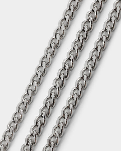 Loiter Heavy Metal Heart Necklace Silver