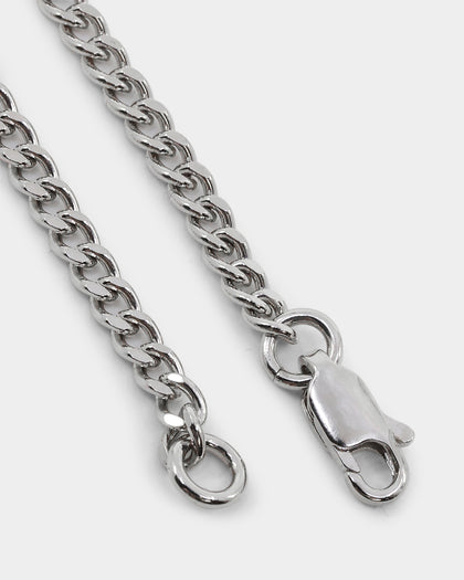 Loiter Heavy Metal Heart Necklace Silver