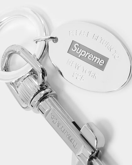 Supreme X Tiffany & Co Hook Keychain Silver