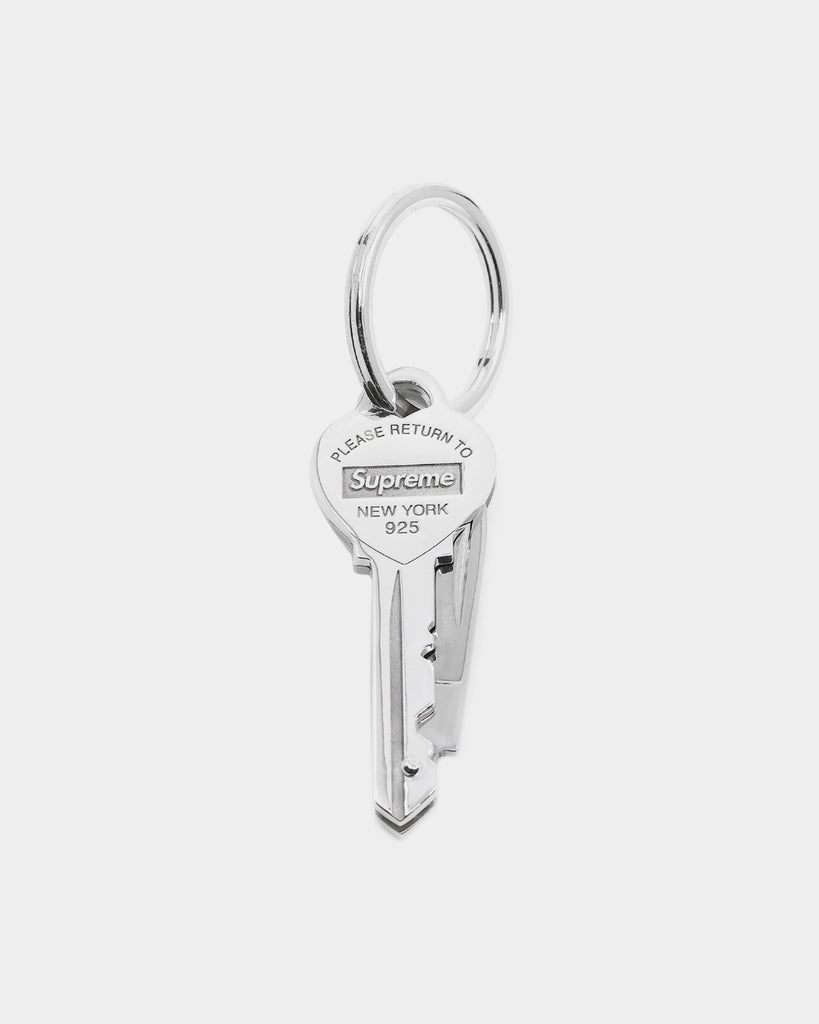 Supreme X Tiffany & Co Heart Key Knife Keychain Silver | Culture