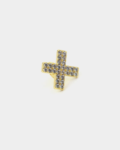 Saint Morta Marksman Earring Iced Gold