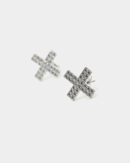 Saint Morta Marksman Earring Iced White Gold