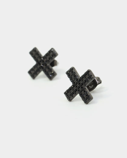 Saint Morta Marksman Earring Iced Black