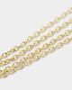 Last Kings Regalia Monogram Necklace Gold/Red