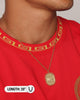 Last Kings Regalia Monogram Necklace Gold/Red