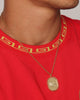 Last Kings Regalia Monogram Necklace Gold/Red