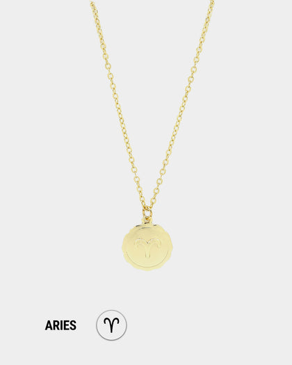 Raising Hell Women's Petit Zodiac Necklace Gold