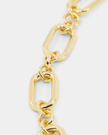 Raising Hell Women's Thick Link Necklace Gold