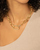Raising Hell Women's Thick Link Necklace Gold