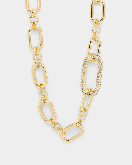 Raising Hell Women's Thick Link Chain Iced Gold