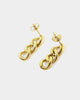 Raising Hell Miami Link Earrings Gold