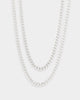 House Of Auric 5mm Cuban Chain Set Sterling Silver