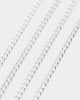 House Of Auric 5mm Cuban Chain Set Sterling Silver