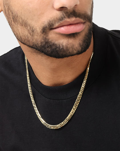 House Of Auric 6.4mm Double Curb Chain 18K Gold Vermeil