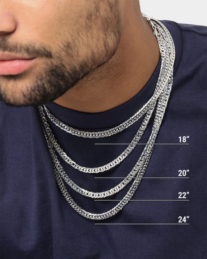 House Of Auric 6.4mm Double Curb Chain Sterling Silver