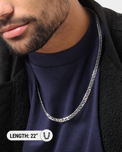 House Of Auric 6.4mm Double Curb Chain Sterling Silver