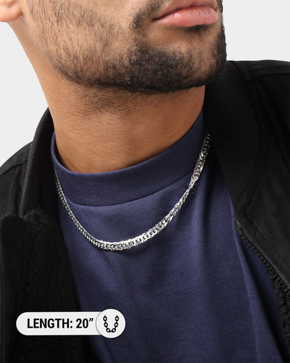 House Of Auric 6.4mm Double Curb Chain Sterling Silver