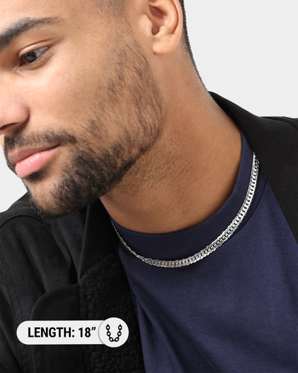 House Of Auric 6.4mm Double Curb Chain Sterling Silver