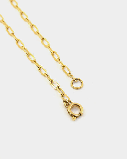 Raising Hell Women's Customisable Long Cable Necklace Gold