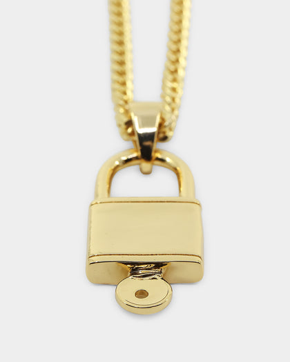 Saint Morta Locked and Found Chain Gold