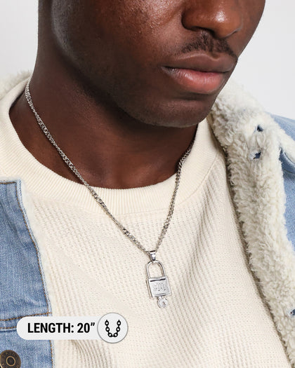 Saint Morta Locked and Found Chain White Gold