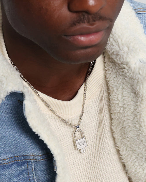 Saint Morta Locked and Found Chain White Gold