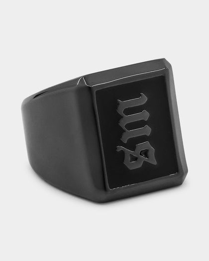 Saint Morta SM Signature Ring Black