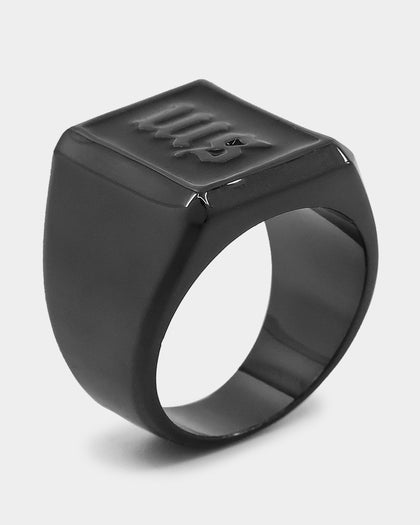 Saint Morta SM Signature Ring Black