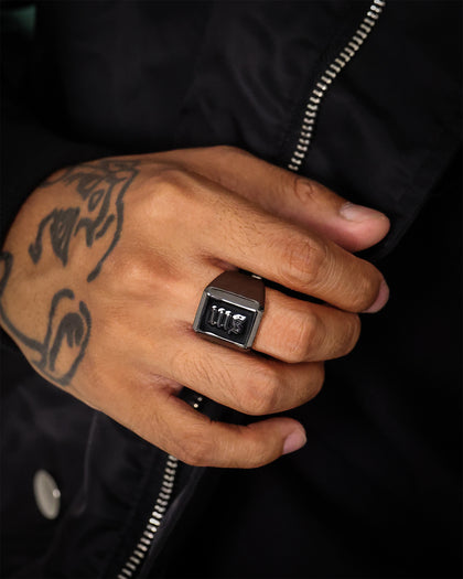 Saint Morta SM Signature Ring Black