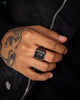 Saint Morta SM Signature Ring Black