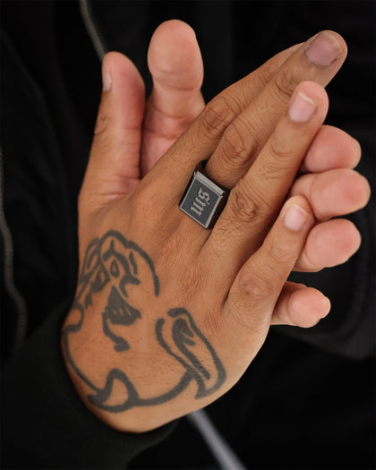 Saint Morta SM Signature Ring Black